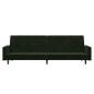 vidaXL Sofá cama de 2 plazas terciopelo verde oscuro vidaXL Sofá cama de 2 plazas terciopelo verde oscuro