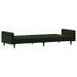 vidaXL Sofá cama de 2 plazas terciopelo verde oscuro vidaXL Sofá cama de 2 plazas terciopelo verde oscuro