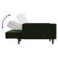 vidaXL Sofá cama de 2 plazas terciopelo verde oscuro vidaXL Sofá cama de 2 plazas terciopelo verde oscuro