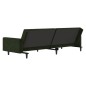 vidaXL Sofá cama de 2 plazas terciopelo verde oscuro vidaXL Sofá cama de 2 plazas terciopelo verde oscuro