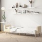 vidaXL Sofá cama de 2 plazas tela color crema vidaXL Sofá cama de 2 plazas tela color crema