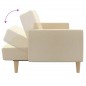 vidaXL Sofá cama de 2 plazas tela color crema vidaXL Sofá cama de 2 plazas tela color crema