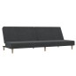vidaXL Sofá cama de 2 plazas tela gris oscuro vidaXL Sofá cama de 2 plazas tela gris oscuro