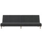 vidaXL Sofá cama de 2 plazas tela gris oscuro vidaXL Sofá cama de 2 plazas tela gris oscuro