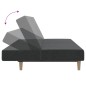 vidaXL Sofá cama de 2 plazas tela gris oscuro vidaXL Sofá cama de 2 plazas tela gris oscuro