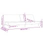 vidaXL Sofá cama de 2 plazas tela gris oscuro vidaXL Sofá cama de 2 plazas tela gris oscuro