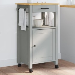 vidaXL Carrito de cocina MONZA madera maciza de pino 48x40x90 cm