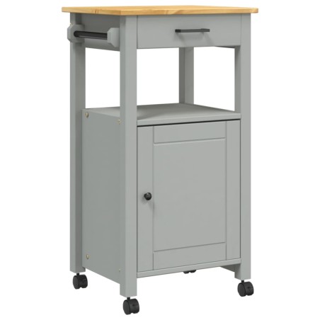 vidaXL Carrito de cocina MONZA madera maciza de pino 48x40x90 cm