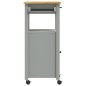 vidaXL Carrito de cocina MONZA madera maciza de pino 48x40x90 cm