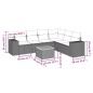 vidaXL Set de comedor de jardín 7 pzas y cojines ratán sintético negro vidaXL Set de comedor de jardín 7 pzas y cojines ratán sintético negro