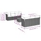 vidaXL Set de comedor de jardín 7 pzas y cojines ratán sintético negro vidaXL Set de comedor de jardín 7 pzas y cojines ratán sintético negro