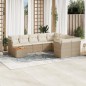vidaXL Juego de sofás jardín con cojines beige 10 pzas ratán sintético vidaXL Juego de sofás jardín con cojines beige 10 pzas ratán sintético