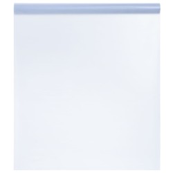 vidaXL Lámina de ventana esmerilada PVC gris transparente 45x1000 cm