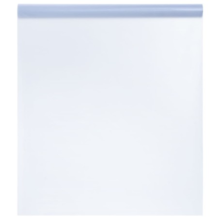 vidaXL Lámina de ventana esmerilada PVC gris transparente 45x1000 cm