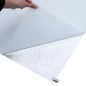 vidaXL Lámina de ventana esmerilada PVC blanco transparente 90x1000 cm vidaXL Lámina de ventana esmerilada PVC blanco transparente 90x1000 cm
