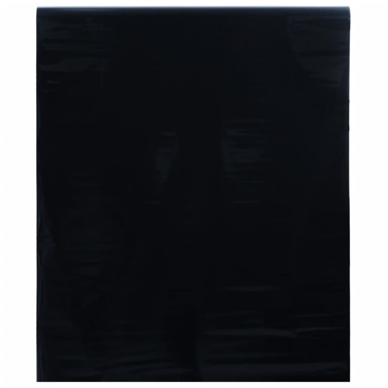 vidaXL Lámina de ventana esmerilada estática PVC negro 45x2000 cm vidaXL Lámina de ventana esmerilada estática PVC negro 45x2000 cm