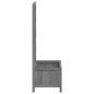 vidaXL Jardinera enrejada madera maciza de abeto gris vidaXL Jardinera enrejada madera maciza de abeto gris