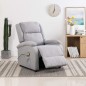 vidaXL Sillón de masaje tela gris claro vidaXL Sillón de masaje tela gris claro