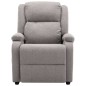 vidaXL Sillón de masaje tela gris claro vidaXL Sillón de masaje tela gris claro