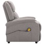 vidaXL Sillón de masaje tela gris claro vidaXL Sillón de masaje tela gris claro
