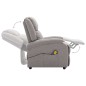 vidaXL Sillón de masaje tela gris claro vidaXL Sillón de masaje tela gris claro