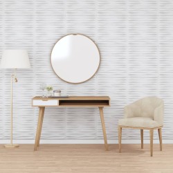 vidaXL Paneles de pared 48 uds EPS piedra blanco 50x50 cm 12 m²