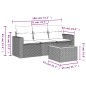 vidaXL Set de sofás de jardín 4 pzas y cojines ratán sintético gris vidaXL Set de sofás de jardín 4 pzas y cojines ratán sintético gris