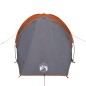 vidaXL Tienda de campaña 2 personas tafetán 185T gris y naranja