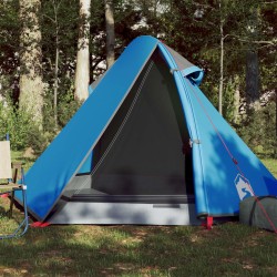 vidaXL Tienda de campaña 2 personas tafetán 185T azul 267x154x117 cm