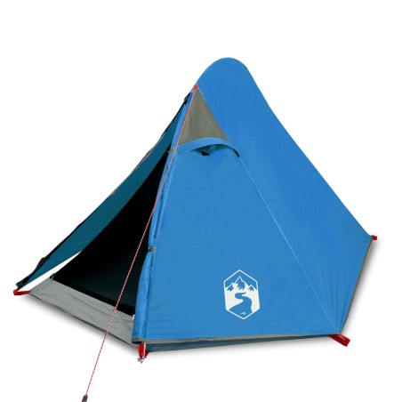 vidaXL Tienda de campaña 2 personas tafetán 185T azul 267x154x117 cm