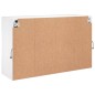 vidaXL Mueble de TV de pared con luces LED blanco 98,5x30x60,5 cm