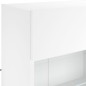 vidaXL Mueble de TV de pared con luces LED blanco 98,5x30x60,5 cm