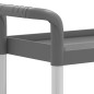 vidaXL Carrito de 3 niveles aluminio gris 77x34x72 cm vidaXL Carrito de 3 niveles aluminio gris 77x34x72 cm