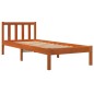 vidaXL Estructura de cama madera maciza de pino marrón cera 90x190 cm vidaXL Estructura de cama madera maciza de pino marrón cera 90x190 cm