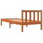 vidaXL Estructura de cama madera maciza de pino marrón cera 90x190 cm vidaXL Estructura de cama madera maciza de pino marrón cera 90x190 cm
