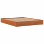 vidaXL Estructura de cama madera maciza pino marrón cera 160x200 cm