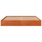 vidaXL Estructura de cama madera maciza pino marrón cera 160x200 cm