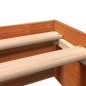 vidaXL Estructura de cama madera maciza pino marrón cera 160x200 cm