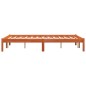vidaXL Estructura de cama madera maciza pino marrón cera 135x190 cm vidaXL Estructura de cama madera maciza pino marrón cera 135x190 cm