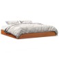 vidaXL Estructura de cama madera maciza pino marrón cera 120x200 cm vidaXL Estructura de cama madera maciza pino marrón cera 120x200 cm