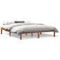 vidaXL Estructura de cama madera maciza pino marrón cera 160x200 cm vidaXL Estructura de cama madera maciza pino marrón cera 160x200 cm