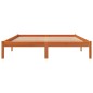 vidaXL Estructura de cama madera maciza pino marrón cera 160x200 cm vidaXL Estructura de cama madera maciza pino marrón cera 160x200 cm