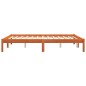 vidaXL Estructura de cama madera maciza pino marrón cera 160x200 cm vidaXL Estructura de cama madera maciza pino marrón cera 160x200 cm