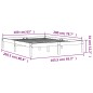 vidaXL Estructura de cama madera maciza pino marrón cera 160x200 cm vidaXL Estructura de cama madera maciza pino marrón cera 160x200 cm
