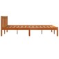 vidaXL Estructura de cama madera maciza pino marrón cera 140x200 cm