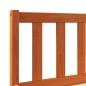 vidaXL Estructura de cama madera maciza pino marrón cera 140x200 cm