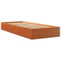 vidaXL Estructura de cama madera maciza de pino marrón cera 90x200 cm