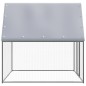 vidaXL Gallinero de acero galvanizado plateado y gris 2x2x2 m vidaXL Gallinero de acero galvanizado plateado y gris 2x2x2 m