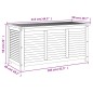 vidaXL Caja de almacenaje de jardín madera maciza acacia 113x50x56 cm vidaXL Caja de almacenaje de jardín madera maciza acacia 113x50x56 cm