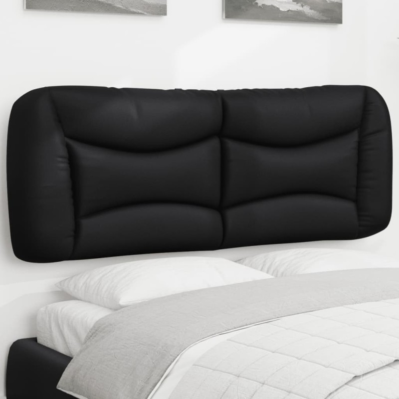 vidaXL Cabecero de cama acolchado cuero sintético negro 120 cm vidaXL Cabecero de cama acolchado cuero sintético negro 120 cm